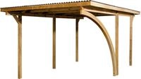weka Einzelcarport 606 A Gr.1, BxT: 300x500 cm, 217,5 cm Einfahrtsh&ouml;he, mit
