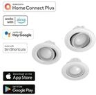 Hama LED Einbaustrahler 3x WiFi LED Einbaustrahler 5W / 32W Wei&szlig;, Effektbeleuchtung,