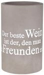 R&auml;der Design Weink&uuml;hler Weink&uuml;hler aus Beton " Der beste Wein ist der, den...