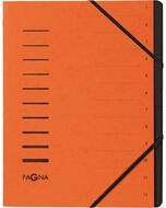 PAGNA F&auml;chermappe Ordnungsmappe 12 F&auml;cher orange