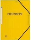 OXFORD F&auml;chermappe Eckspannermappe 'Postmappe' A4+ PP transluzent gelb