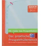 OXFORD Prospekth&uuml;lle Prospekth&uuml;llenblock Economy Quick'In A4 PP 0,05mm glasklar