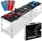 tectake Spieltisch Bierpongtisch, inklusive 100 Bechern, 6 B&auml;llen und
