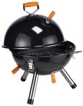 Spetebo Holzkohlegrill Mini Kugelgrill schwarz - 45 x 30 cm - Picknick, 1 Grill,