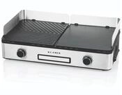 KLAMER Elektrogrill Antihaftbeschichtete und abnehmbare Duo-Platten, separate