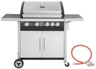 Royal Gourmet Gasgrill 4+1 Brenner Gasgrill Grillwagen mit Unterschrank,