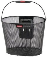 KlickFix Fahrradkorb Klickfix Fahrradkorb Oval Plus schwarz ohne Lenkeradapter