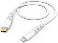 Hama Hama Lade- und Datenkabel USB-C kompatibel mit iPhone 1,5m Wei&szlig;