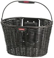 KlickFix Fahrradkorb KLICKfix Vorderradkorb Structura oval ohne Adapter schwarz