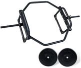 CCLIFE Olympiastange Hex Bar Trap Bar Hantelstange mit Gewichten Olympic Bar
