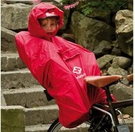 Hamax Fahrradkindersitz Hamax Regenponcho f&uuml;r das Kind im Sitz rot