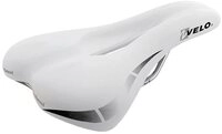 Velo Fahrradsattel Velo Wide:Channel Damensattel, wei&szlig;, 250x168 mm, O-Zone Full Cut,