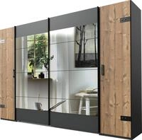 Wimex Schwebet&uuml;renschrank Stockholm, Schlafzimmerschrank mit Industrial-Look,