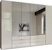 WIEMANN Faltt&uuml;renschrank Kansas, Kleiderschrank, Schrank, W&auml;scheschrank, mit Glas