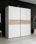 FORTE Schwebet&uuml;renschrank Longline, Made in Europe, 2 Schiebet&uuml;ren, modernes Design