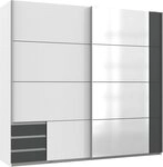 Wimex Schwebet&uuml;renschrank Emden moderner Kleiderschrank mit Spiegel und Schubladen