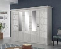 FORTE Kleiderschrank Kashmir, Landhausstil, inklusive edlem Passepartout-Rahmen