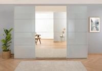 rauch Schwebet&uuml;renschrank Kleiderschrank Schrank Garderobe KOLUNA mit Glast&uuml;ren und