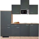 Flex-Well K&uuml;chenzeile Morena, mit E-Ger&auml;ten, Gesamtbreite 210 cm