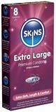 SKINS Condoms XXL-Kondome Extra Large, samtweiche Oberfl&auml;che, f&uuml;hlt sich an wie