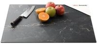 ALLboards Schneidebrett Glas Herdabdeckplatte Schneidebrett 52&times;60 cm Arbeitsplatte