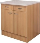 Flex-Well Unterschrank Nano (B x H x T) 80 x 85/86 x 60 cm, f&uuml;r viel Stauraum