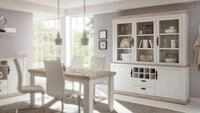 M&ouml;bel Akut Buffet Buffet Florenz Vitrine Highboard in Oslo Pinie wei&szlig; 184 cm