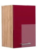 Vicco H&auml;ngeschrank R-Line, Rot Hochglanz/Goldkraft Eiche, 40 cm (1-St)