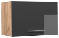 Vicco H&auml;ngeschrank Fame-Line, Anthrazit Hochglanz/Goldkraft Eiche, 60 cm Flach