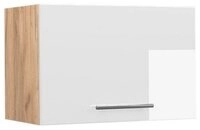 Vicco H&auml;ngeschrank Fame-Line, Wei&szlig; Hochglanz/Goldkraft Eiche, 60 cm Flach...