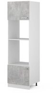 Vicco Mikrowellenumbauschrank R-Line, Beton/Wei&szlig;, 60 cm (1-St)