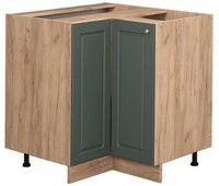 Vicco Eckunterschrank Fame-Line, Gr&uuml;n-Gold Landhaus/Eiche, 80.5 cm ohne