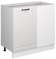 Vicco Eckunterschrank R-Line, Wei&szlig; Landhaus/Wei&szlig;, 86 cm ohne Arbeitsplatte...