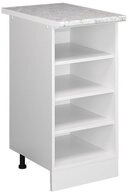 Vicco Unterschrank R-Line, Wei&szlig;/Wei&szlig;, 40 cm, AP Marmor (1-St)