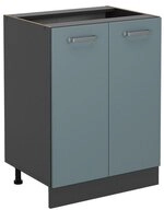 Vicco Unterschrank R-Line, Blau-Grau/Anthrazit, 60 cm ohne Arbeitsplatte (1-St)