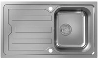 hansgrohe Edelstahlsp&uuml;le hansgrohe S440-F342 86 Abtropffl&auml;che lang