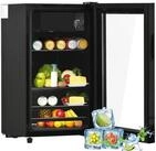 Merax K&uuml;hlschrank 76L mit Gefrierfach, Glast&uuml;r, verstellebare Ablage,