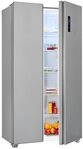 exquisit Side-by-Side SBS46-040E inoxlook, 177 cm hoch, 90 cm breit