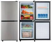 Merax K&uuml;hlschrank K&uuml;hl-/Gefrierkombination BCD-106W, 101.8 cm hoch, 42.5 cm breit,