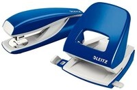 LEITZ Schrankaufsatz LEITZ Locher und Heftger&auml;t Set 2-teilig (blau), (SET,...