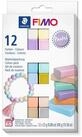 STAEDTLER Bastelfilz FIMO Soft Colour Pack 12 x 25 g 12 Farben Pastel