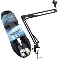 keepdrum Mikrofonst&auml;nder keepdrum NB35 Mikrofonstativ Tisch-Mikrofonarm mit 6m XLR