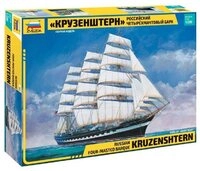 Zvezda Modellbausatz Krusenstern / 1:200, Ma&szlig;stab 1:200