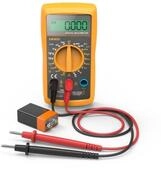 Hama Multimeter Digitalmultimeter zum Messen von Spannung, Strom und Widerstand, 300V