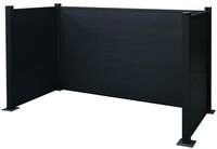Floraworld M&uuml;lltonnenbox, M&uuml;lltonnen-Einfassung Aluminium 3 x 240 Liter 213 x...