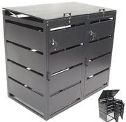 Apex M&uuml;lltonnenbox M&uuml;lltonnenbox M&uuml;lltonnenverkleidung 2er 240L 57060