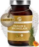 QIDOSHA Papain & Bromelain im Glas - magensaftresistente Kapseln, h&ouml;chste