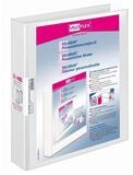 VELOFLEX Seitenschneider VELOFLEX Pr&auml;sentationsringbuch 4 Ringe Velodur wei&szlig; DIN A4