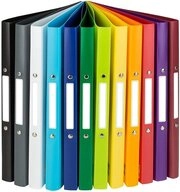 Idena Ringbuchmappe 10426 Ringbuch DIN A4, 12er Set, 2-Ring-Mechanik, 20 mm breit, in