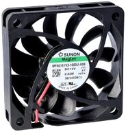 Sunon Geh&auml;usel&uuml;fter Sunon MF60151V1-1000U-A99 Axiall&uuml;fter 12 V/DC 44.84 m&sup3;/h (L x